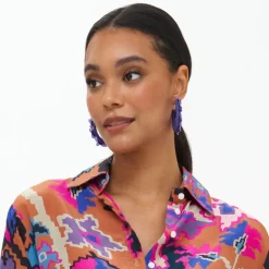 Oliphant Astor Hoop- Purple