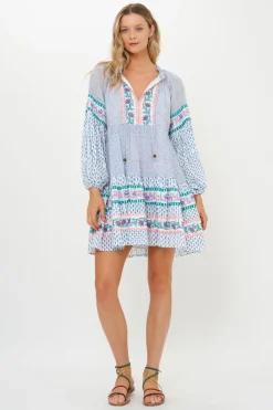 Oliphant Balloon Sleeve Short- Jungi Blue