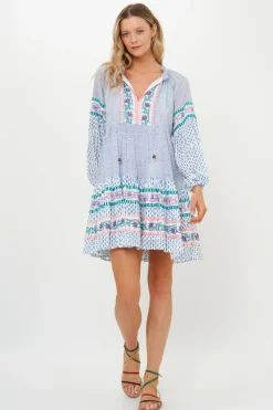 Oliphant Balloon Sleeve Short- Jungi Blue