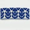 Oliphant Beaded Clutch- Marigold White Navy