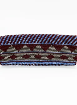 Oliphant Beaded Clutch- Mezcal Maroon Gold