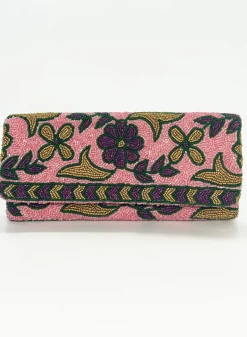 Oliphant Beaded Clutch- Regent Pink Gold