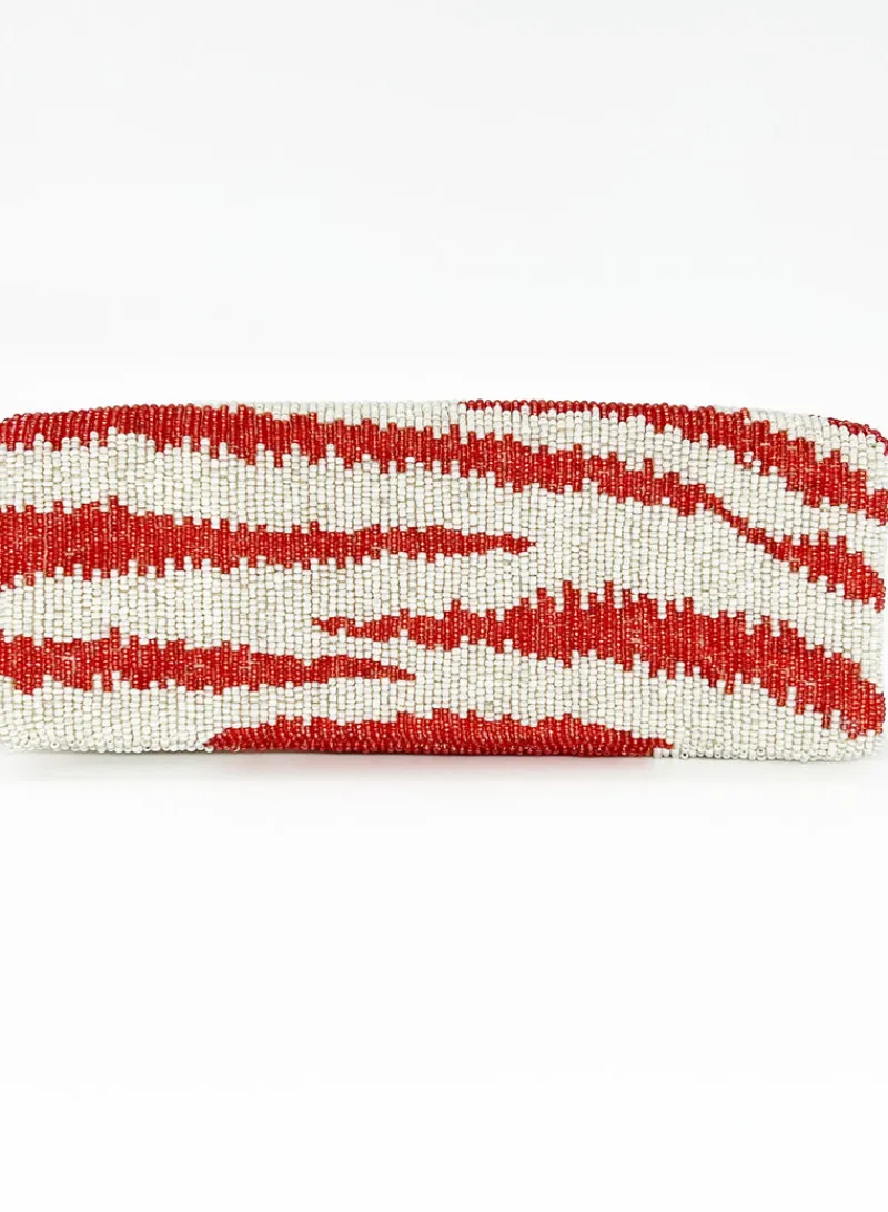 Oliphant Beaded Clutch- Singita Orange