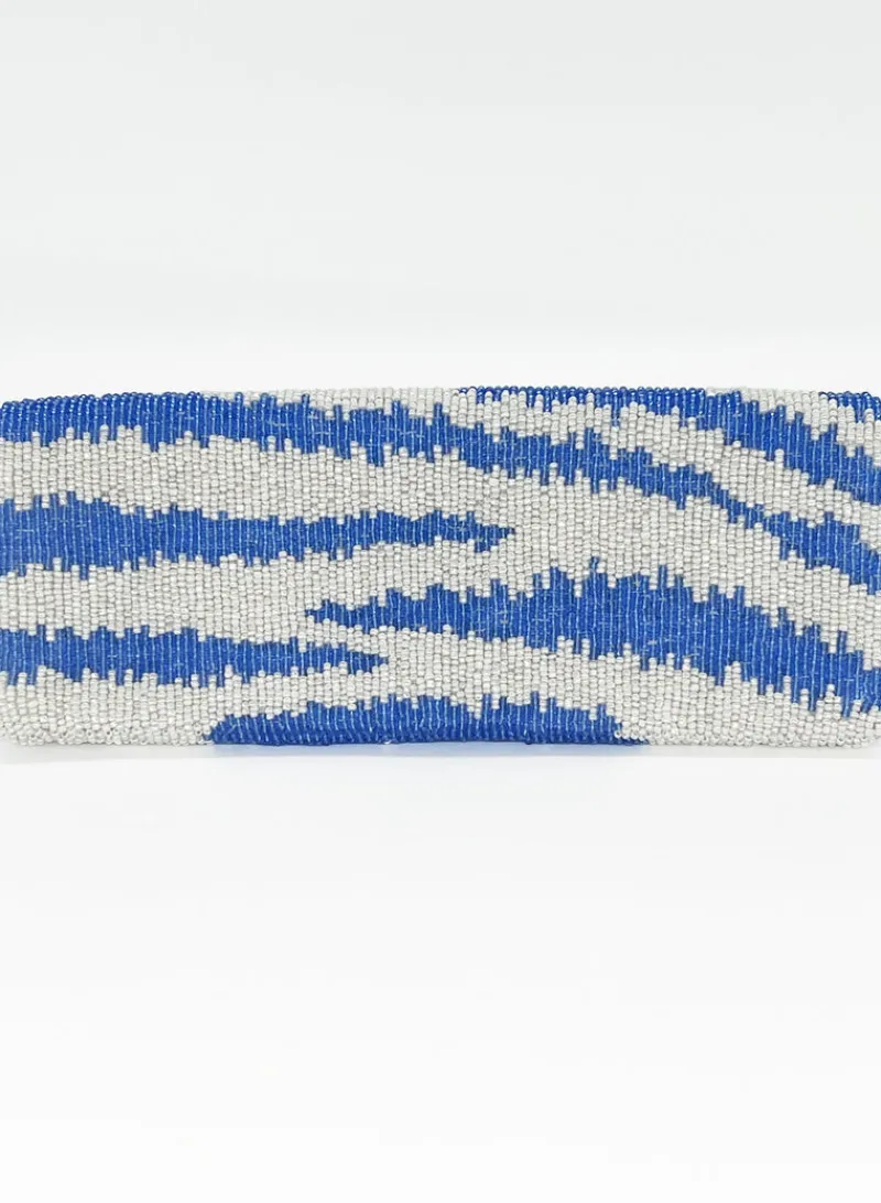 Oliphant Beaded Clutch- Singita White Peri