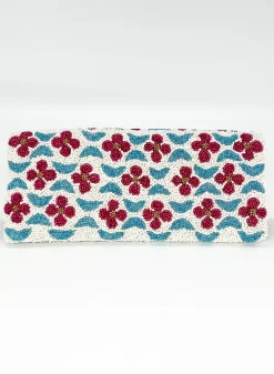 Oliphant Beaded Clutch- Veranda Pink Peri