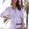 Oliphant Beaded Envelope- Mezcal Blue