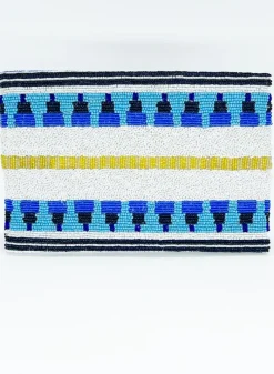 Oliphant Beaded Envelope- Mezcal Blue