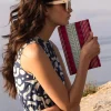 Oliphant Beaded Envelope- Mezcal Red