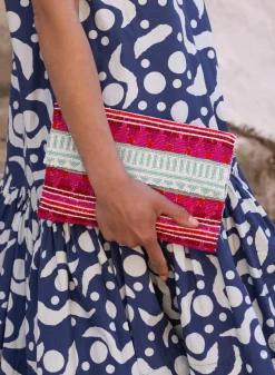 Oliphant Beaded Envelope- Mezcal Red