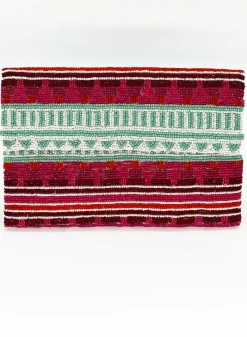 Oliphant Beaded Envelope- Mezcal Red