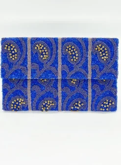 Oliphant Beaded Envelope- Samode Blue