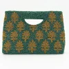 Oliphant Beaded Handbag- Fern Green