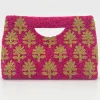 Oliphant Beaded Handbag- Fern Hot Pink