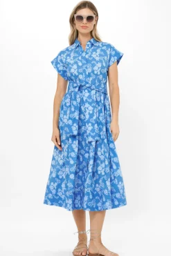 Oliphant Belted Shirt Dress- Pretoria Navy