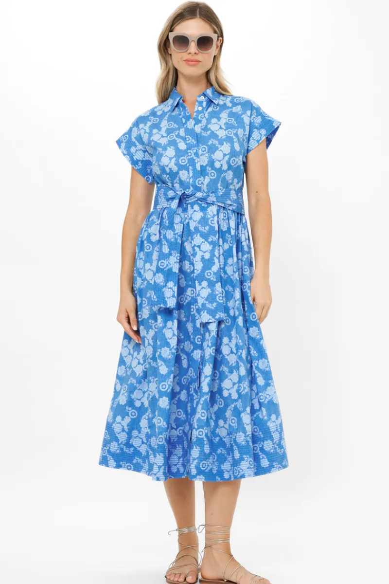 Oliphant Belted Shirt Dress- Pretoria Navy