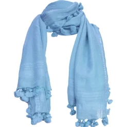 Oliphant Blue Tassel Scarf