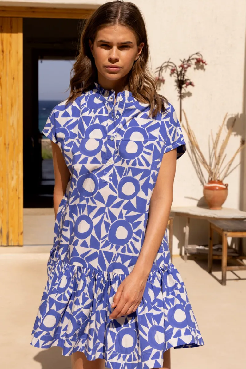 Oliphant Cap Sleeve Mini- Eclipse Blue