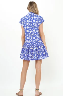 Oliphant Cap Sleeve Mini- Eclipse Blue