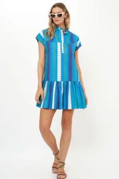 Oliphant Cap Sleeve Mini- Meko Blue