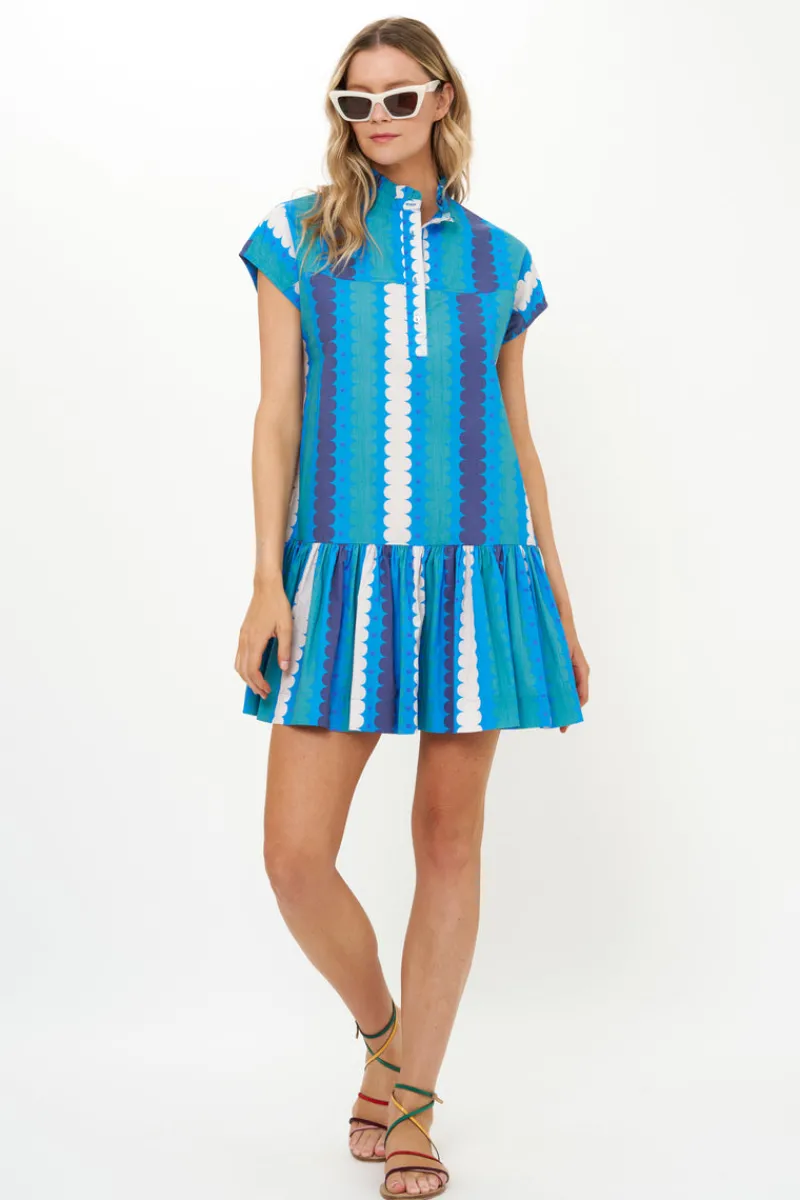Oliphant Cap Sleeve Mini- Meko Blue