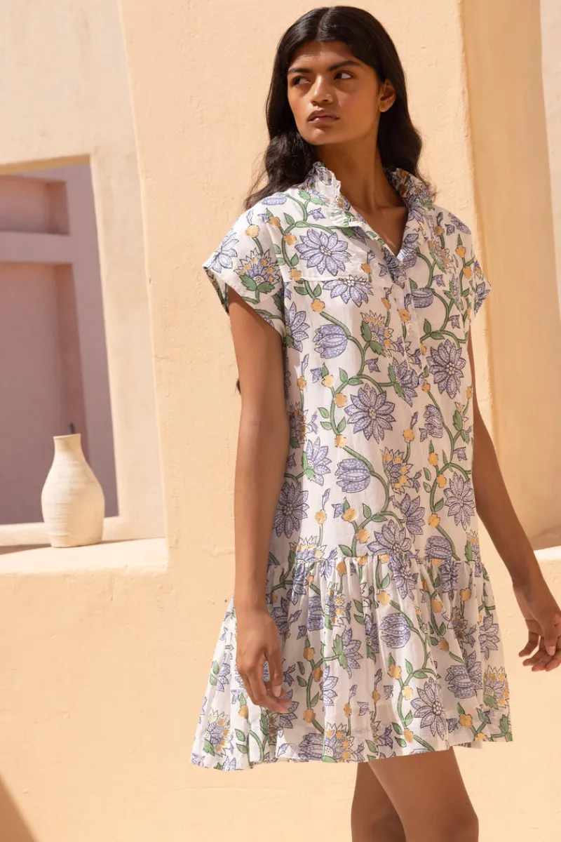 Oliphant Cap Sleeve Mini- Presidio Blue
