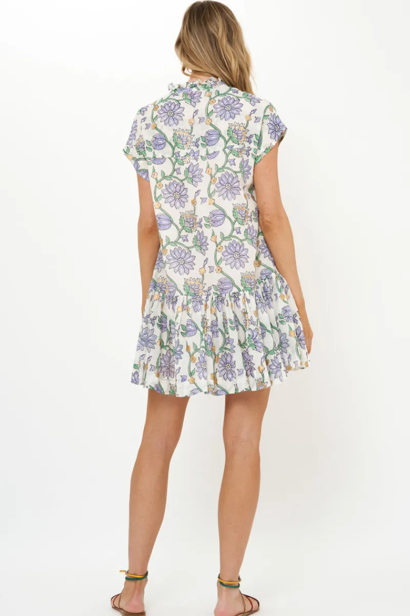 Oliphant Cap Sleeve Mini- Presidio Blue