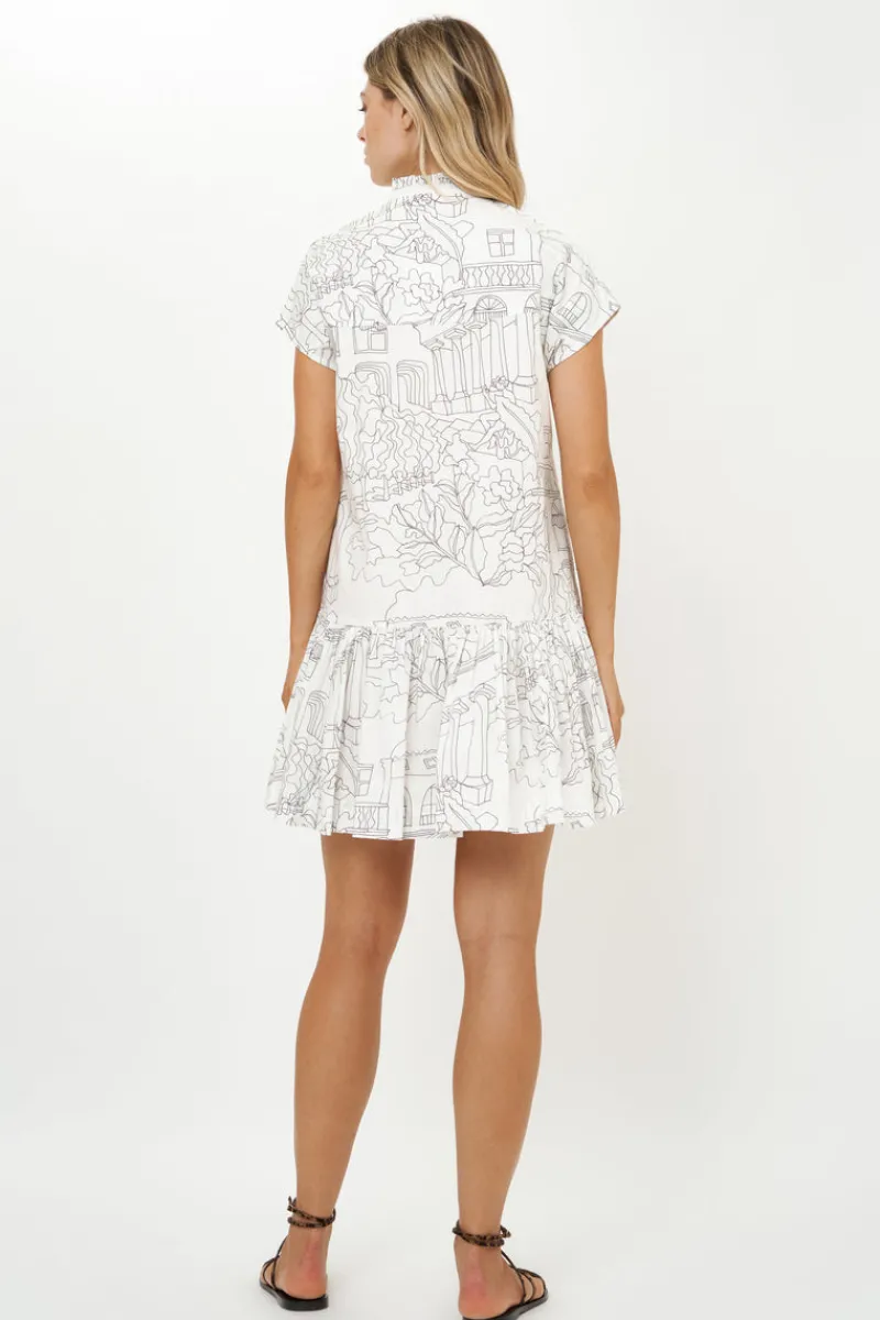 Oliphant Cap Sleeve Mini- Roma White