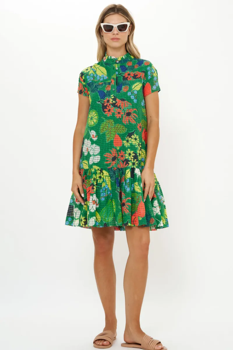 Oliphant Cap Sleeve Mini- Sutton Green
