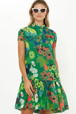 Oliphant Cap Sleeve Mini- Sutton Green