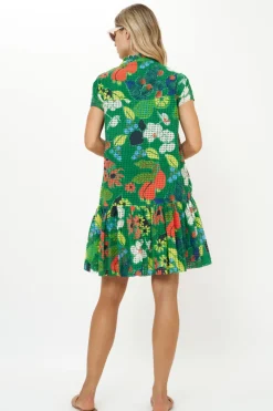 Oliphant Cap Sleeve Mini- Sutton Green