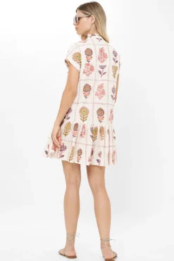 Oliphant Cap Sleeve Mini- Taormina Cream
