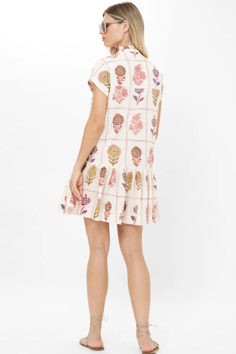 Oliphant Cap Sleeve Mini- Taormina Cream