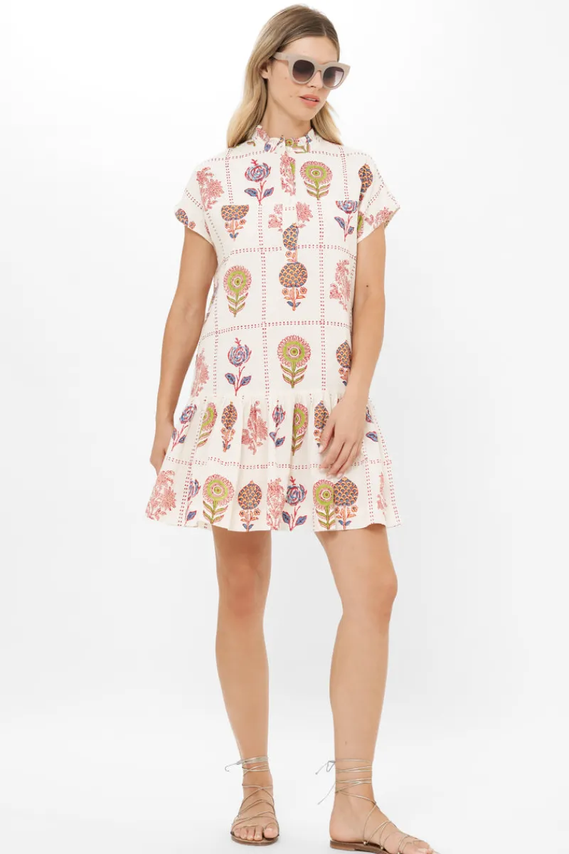 Oliphant Cap Sleeve Mini- Taormina Cream
