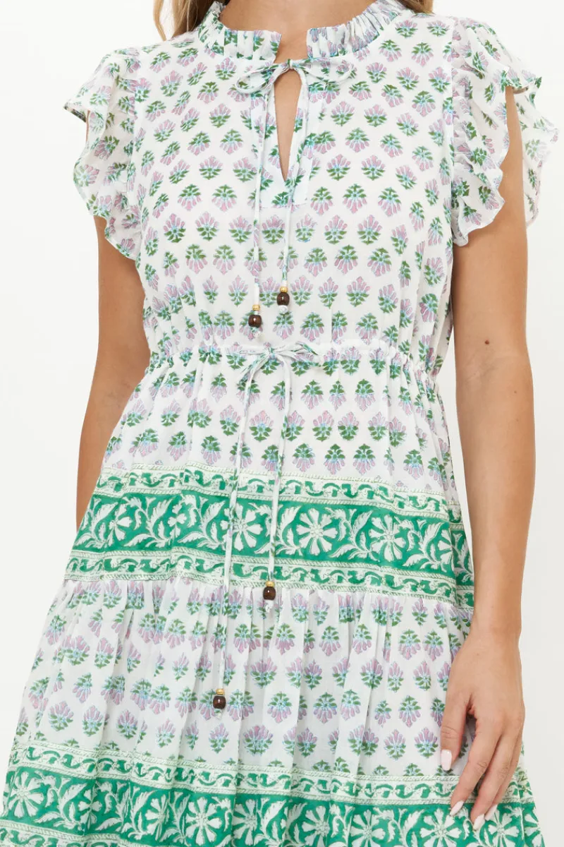 Oliphant Cinched Flirty Midi- Bloom Lilac
