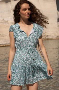 Oliphant Cinched Flirty Short- Cypress Jade