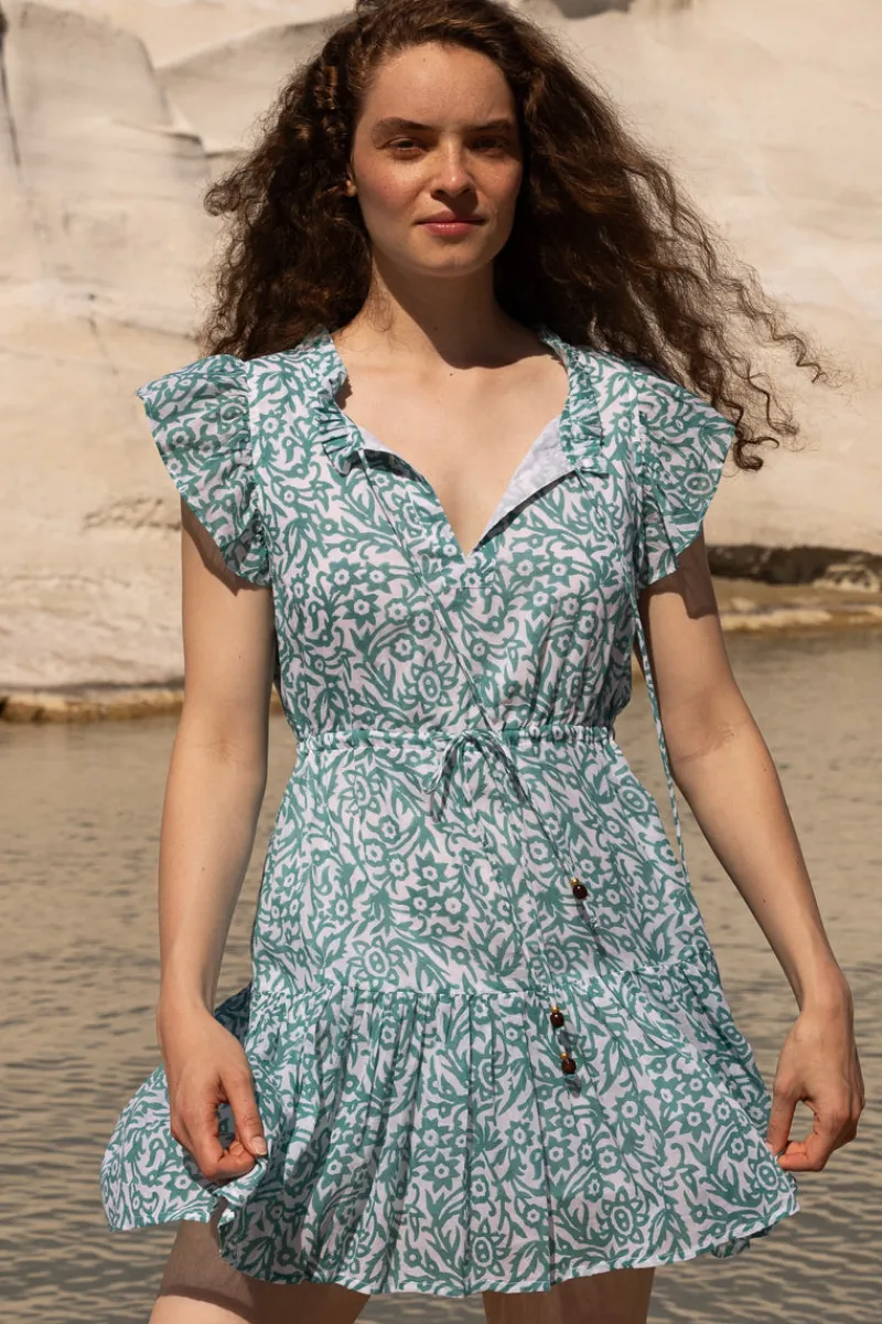 Oliphant Cinched Flirty Short- Cypress Jade