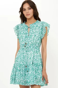 Oliphant Cinched Flirty Short- Cypress Jade