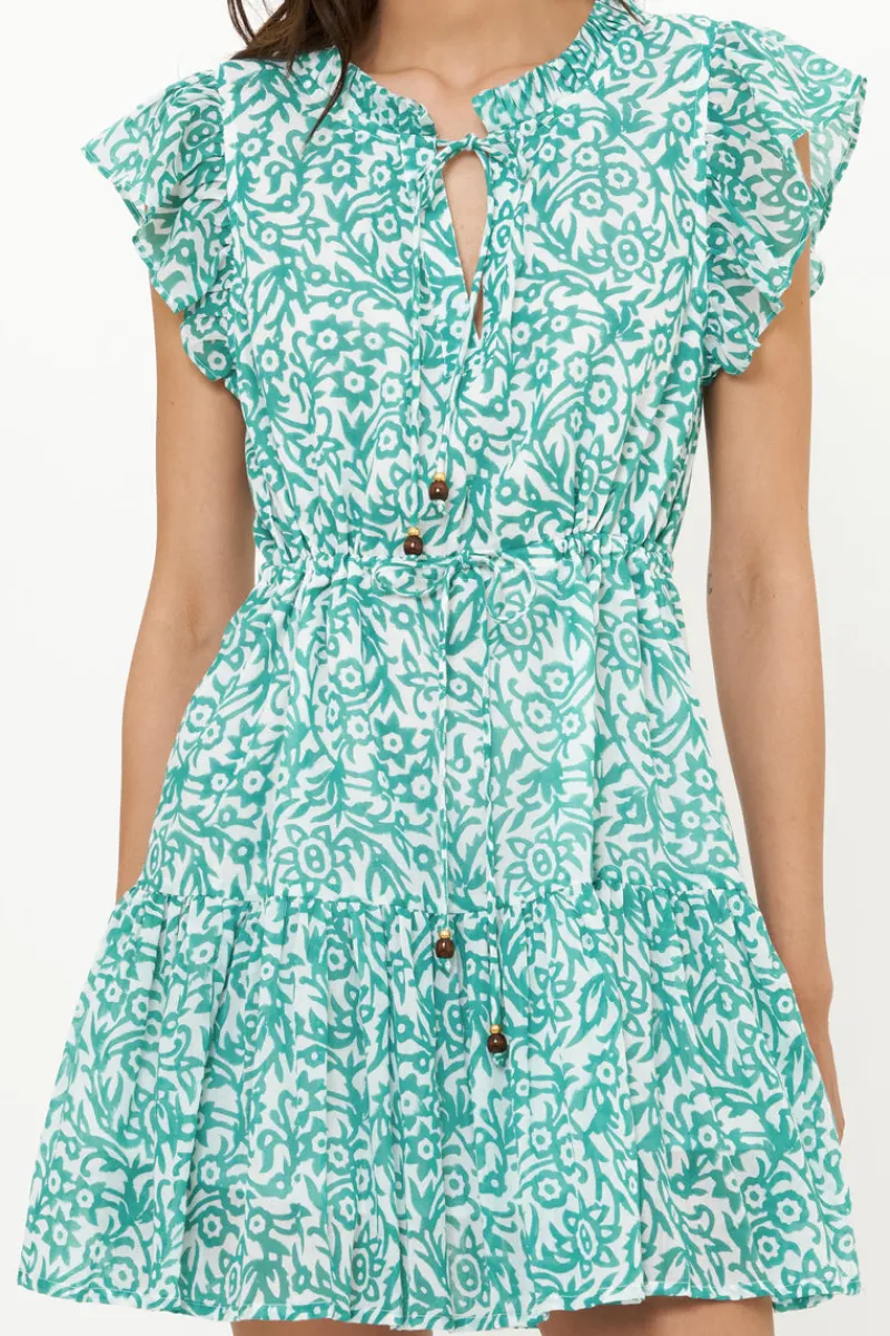 Oliphant Cinched Flirty Short- Cypress Jade