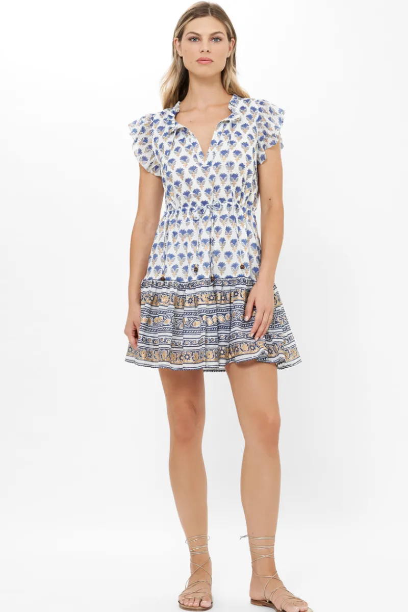 Oliphant Cinched Flirty Short- Lotus Navy