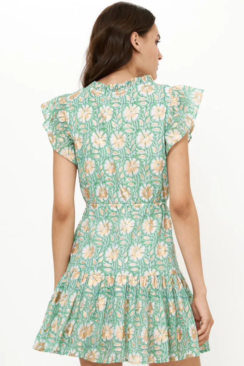 Oliphant Cinched Flirty Short- Mughal Green