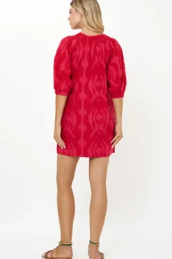 Oliphant Embroidered Button Mini- Tashkent Red