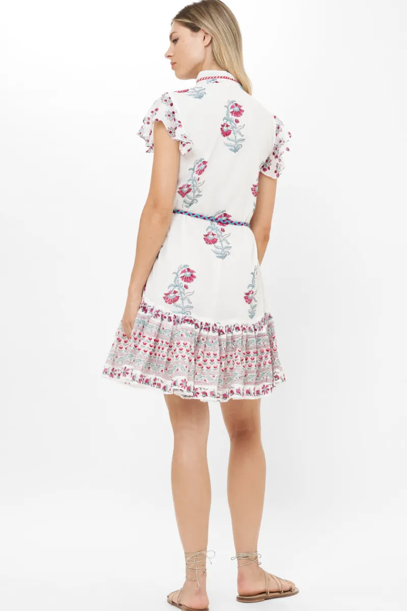 Oliphant Flirty High Neck Button Mini- Napa Red