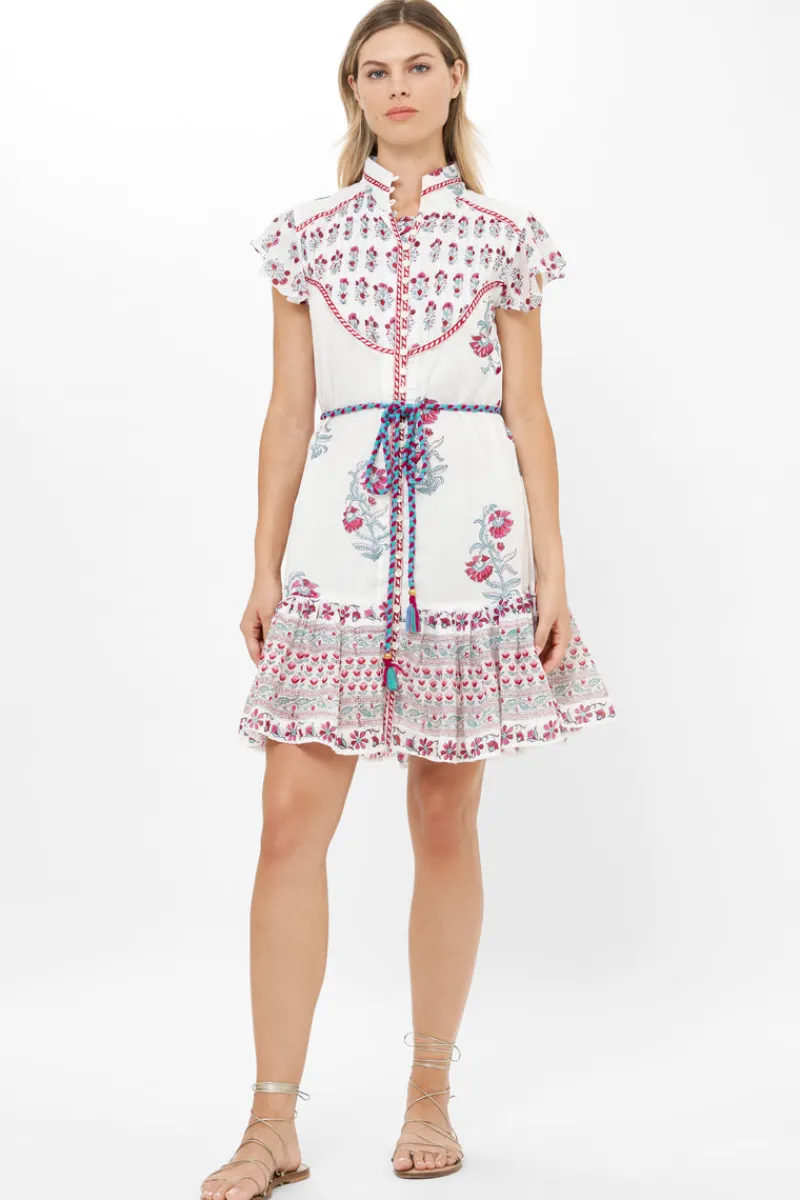 Oliphant Flirty High Neck Button Mini- Napa Red