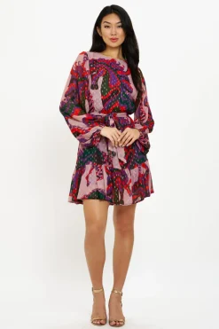 Oliphant Flirty Short Dress- Arabia Crimson