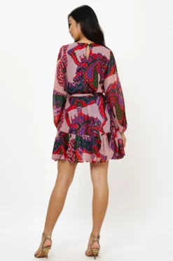 Oliphant Flirty Short Dress- Arabia Crimson