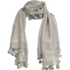 Oliphant Grey Tassel Scarf