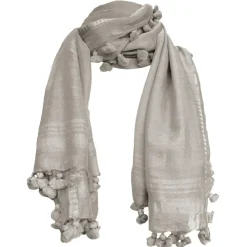 Oliphant Grey Tassel Scarf