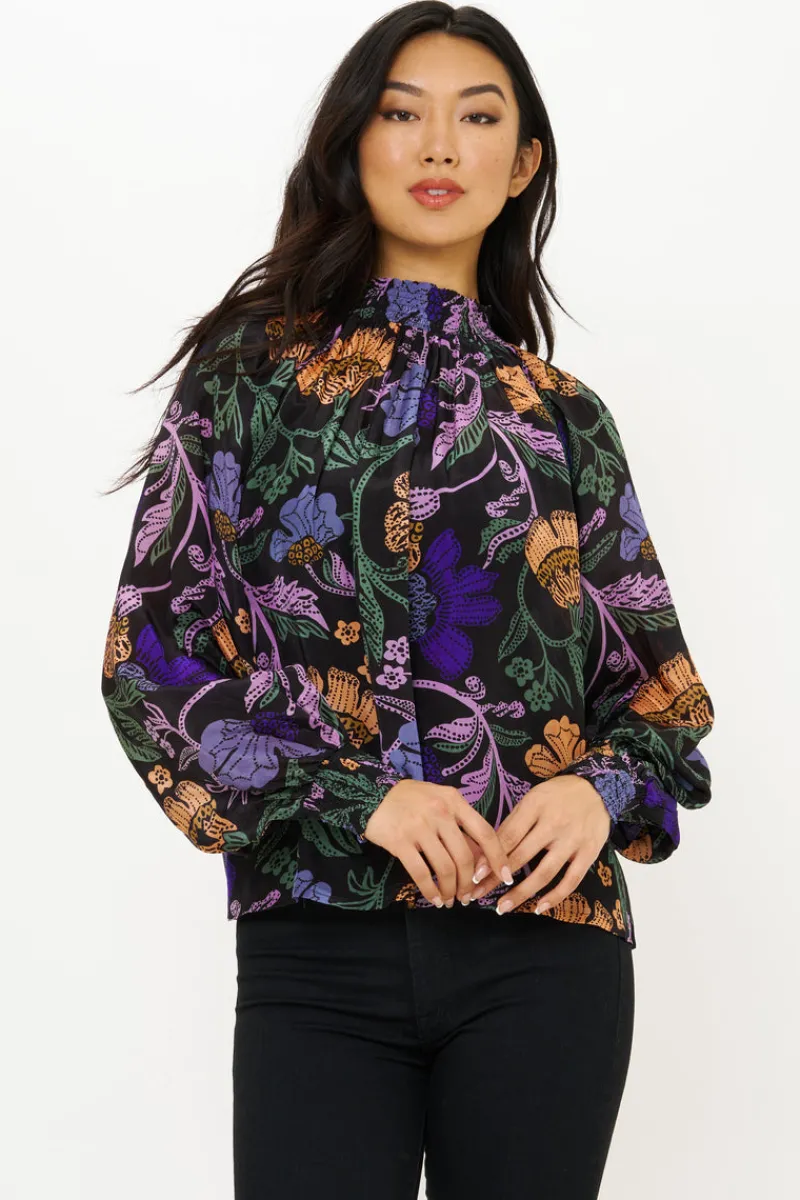 Oliphant High Neck Blouse- Turin Peri