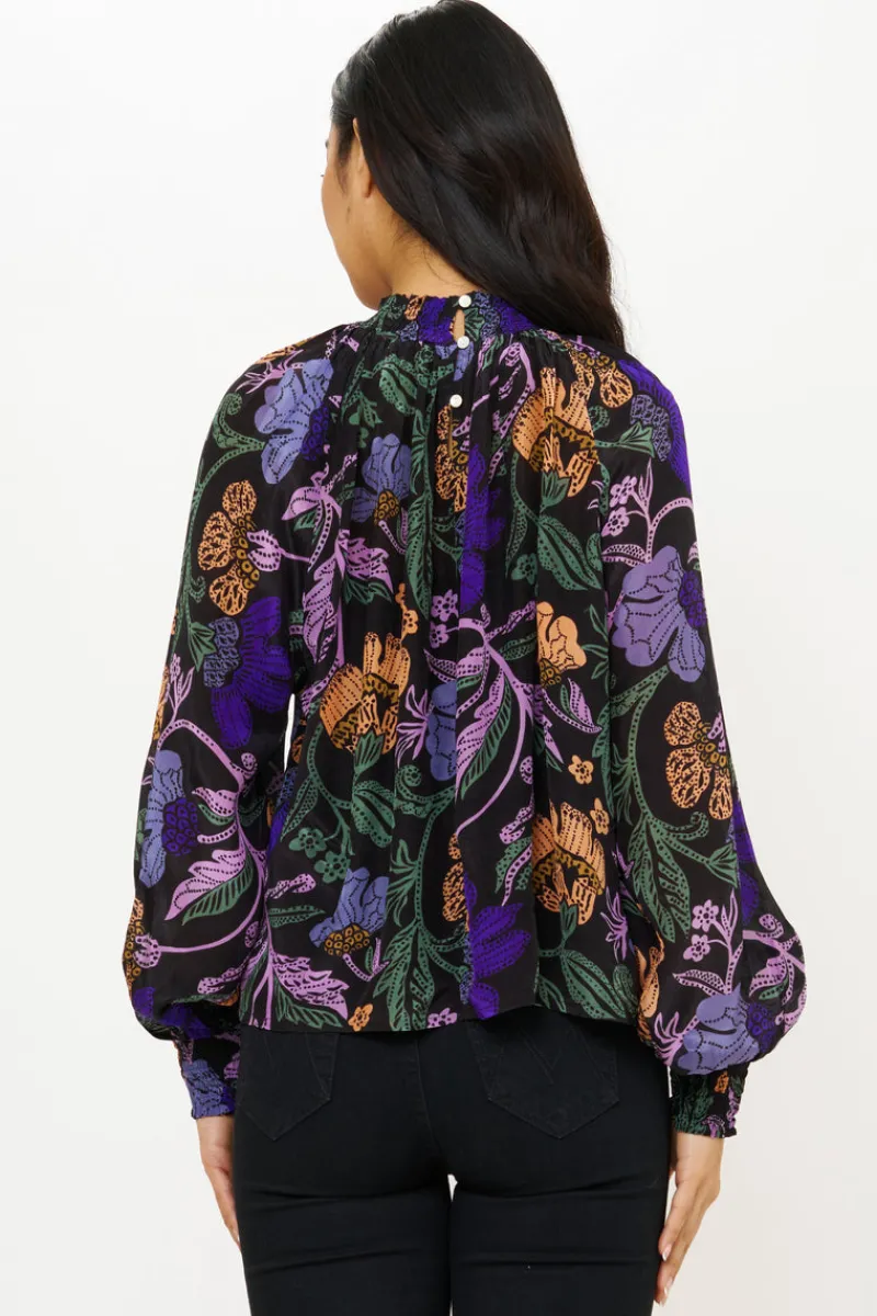 Oliphant High Neck Blouse- Turin Peri