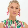 Oliphant Kauai Earrings- Hot Pink